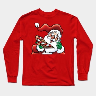 Candy Cane Pizza Long Sleeve T-Shirt